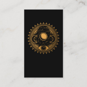 Spirituelle Astronomie Moon Crescent Eye Visitenkarte