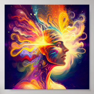 Spirituelle Aura, Veränderung der Wall Picture Art Poster