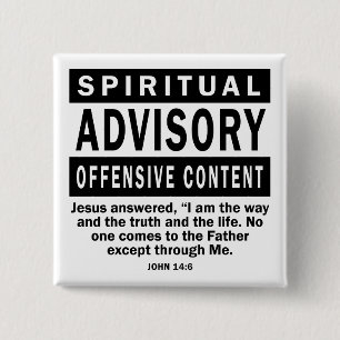 Spirituelle Beratung John 14:6 Christliche Zitate Button