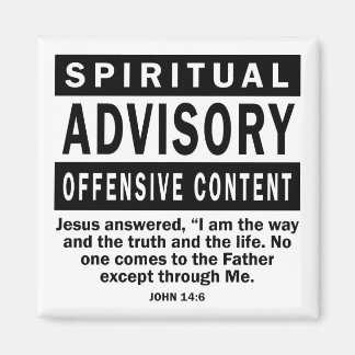 Spirituelle Beratung John 14:6 Christliche Zitate Magnet
