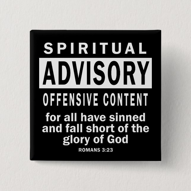 Spirituelle Beratungsromen 3:23 Christliche Zitate Button (Vorderseite)