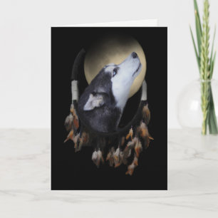Spirituelle Carte de Sympathie Chien Amérindien Rê
