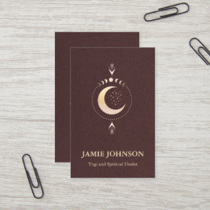 Spirituelle Energie Heiler Reiki Moon Phase Yoga Visitenkarte