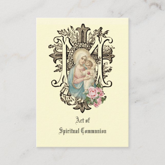 SPIRITUELLE GEMEINSCHAFT KATHOLKARTEN VISITENKARTE (Vorderseite)