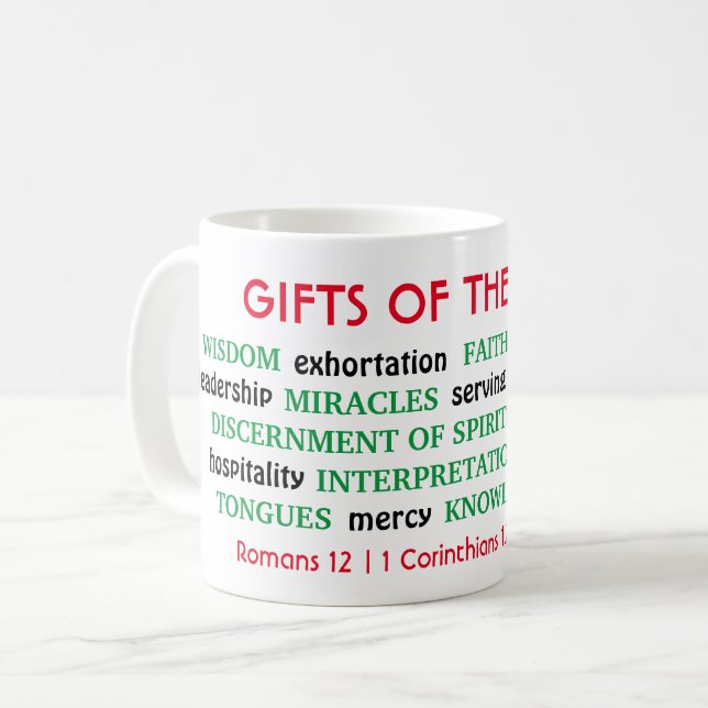 Spirituelle GIFTS VON SPIRIT Christlich Kaffeetasse (Vorderseite Links)