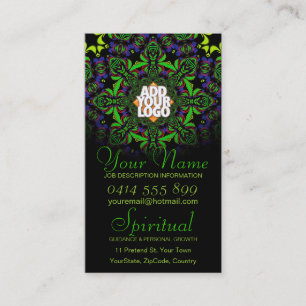 Spirituelle Hinweise mit Logo-Visitenkarte Visitenkarte