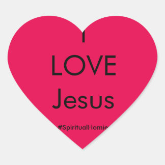 Spirituelle Homos "I LIEBE Jesus" Sticker