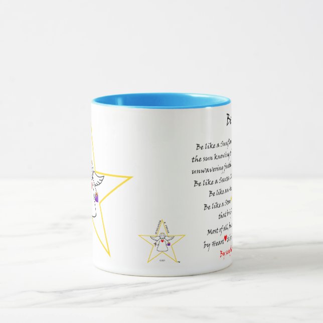 Spirituelle, inspirierende Sternengel-Tasse Tasse (Zentrum)