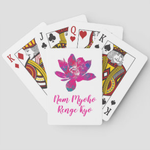 Spirituelle Kaskade der Blume des Lotus Spielkarten