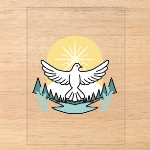 Spirituelle Kraft in Gott - Christlich Acryleinladungen