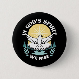 Spirituelle Kraft in Gott - Christlich Button