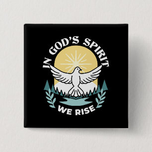 Spirituelle Kraft in Gott - Christlich Button