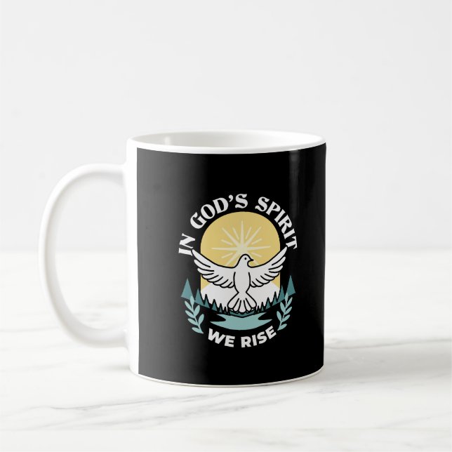 Spirituelle Kraft in Gott - Christlich Kaffeetasse (Links)