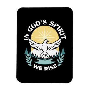 Spirituelle Kraft in Gott - Christlich Magnet