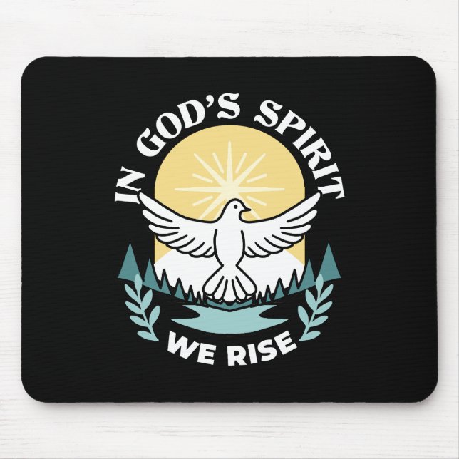 Spirituelle Kraft in Gott - Christlich Mousepad (Vorne)