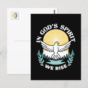 Spirituelle Kraft in Gott - Christlich Postkarte