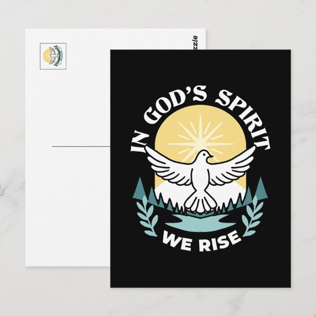 Spirituelle Kraft in Gott - Christlich Postkarte (Vorne/Hinten)