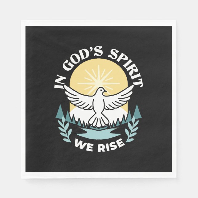 Spirituelle Kraft in Gott - Christlich Serviette (Vorderseite)