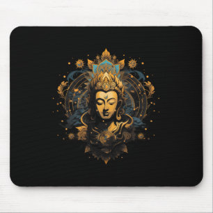Spirituelle Kunst Frieden Zen Yoga Asien Guatama B Mousepad