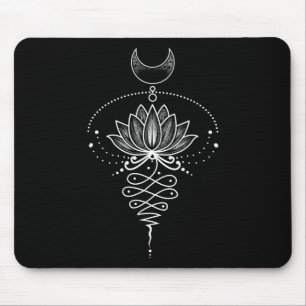 Spirituelle Lotusblume Unalome Zen Meditation Yoga Mousepad