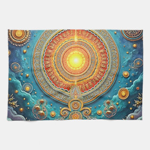 Spirituelle Mandala Art Geschirrtuch