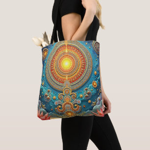 Spirituelle Mandala Art Tasche