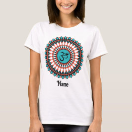 Spirituelle Mandala Om Symbol Türkis individuell a T-Shirt