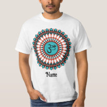 Spirituelle Mandala Om Symbol Türkis individuell a