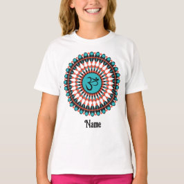 Spirituelle Mandala Om Symbol Türkis individuell a T-Shirt