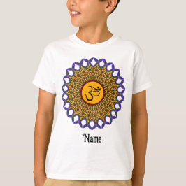 Spirituelle Mandala Yoga Om Peacock individuell an T-Shirt