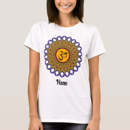 Spirituelle Mandala Yoga Om Peacock individuell an T-Shirt