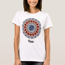 Spirituelle Mandala Yoga Om Rust Blau individuell 