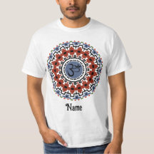 Spirituelle Mandala Yoga Om Rust Blau individuell 