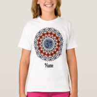 Spirituelle Mandala Yoga Om Rust Blau individuell 