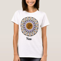 Spirituelle Mandala Yoga Om Symbol Lila angepasst