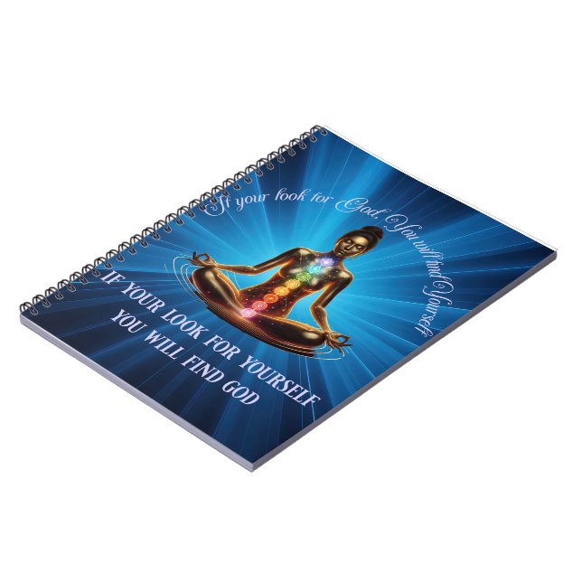 Spirituelle Meditation Frauen/Spiral Foto Notebook Notizblock (Linke Seite)