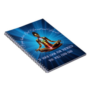 Spirituelle Meditation Frauen/Spiral Foto Notebook Notizblock