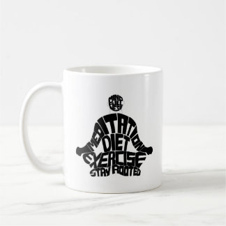 Spirituelle Meditation friedliche Kaffees Tasse
