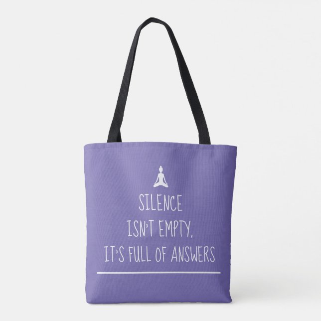 Spirituelle Medizin Zitat Zen Yoga Tasche (Rückseite)
