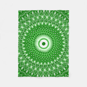 Spirituelle Moderne Geometrische, elegante Mandala Fleecedecke