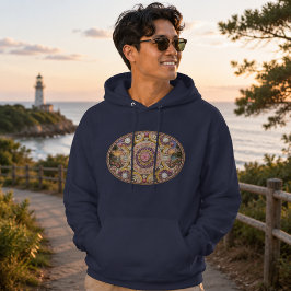 Spirituelle Nautilus-Ozean-Göttinnen-Kunst Hoodie