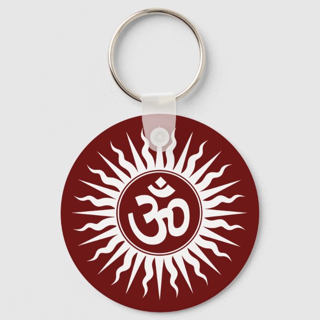 Spirituelle Om Schlüsselanhänger (Vorderseite)