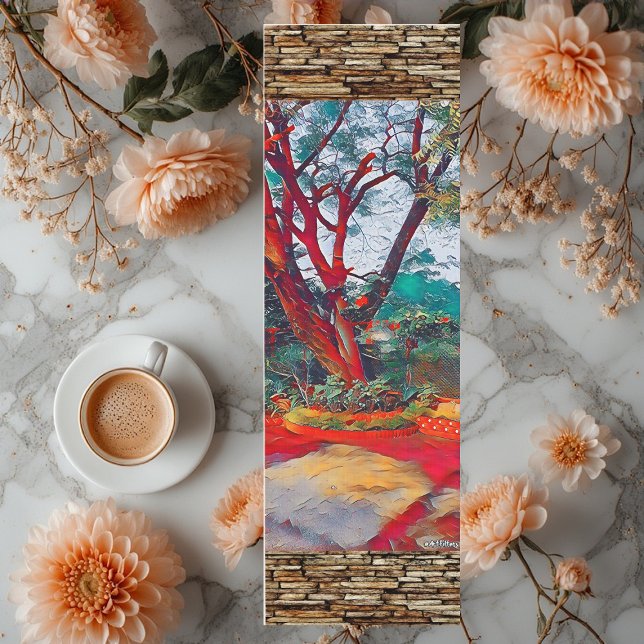 Spirituelle Retreat Naturlandschaft Meditationsbau Yogamatte (Spiritual Retreat Nature Scenery Meditation Tree Yoga Mat)