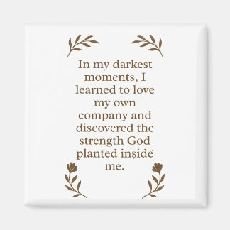 Spirituelle Stärke Christliche Motivation Magnet