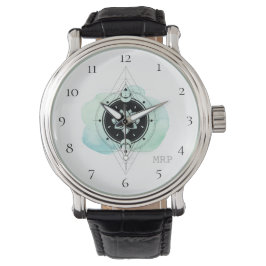*~* Spirituelle Sterne Moon Lotus Heilige Geometri Armbanduhr