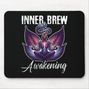Spirituelle Teemenschen, die Teetrinker Zen Yoga m Mousepad