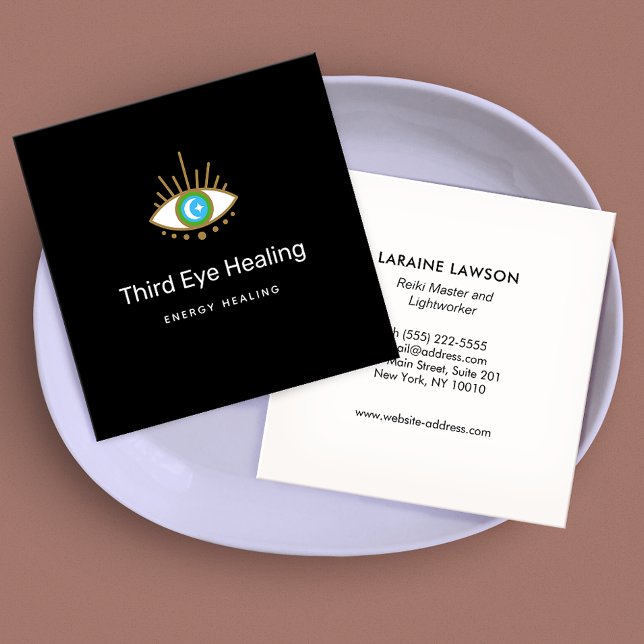 Spirituelle Visitenkarte für das dritte Eye Logo (Von Creator hochgeladen)