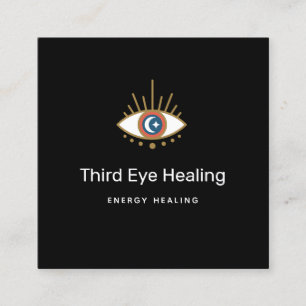 Spirituelle Visitenkarte für das dritte Eye Logo
