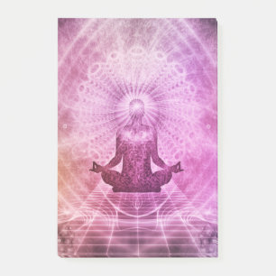 Spirituelle Yoga-Meditation Zen Farbige Post-it Klebezettel