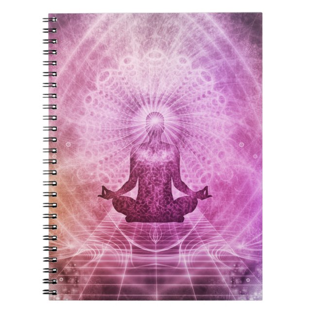 Spirituelle Yoga Meditation Zen Farblich Notizblock (Vorderseite)